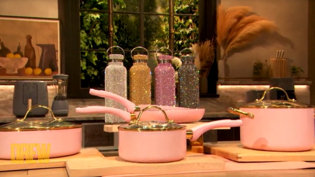 my new pot and pan set from the Paris Hilton collection! love them